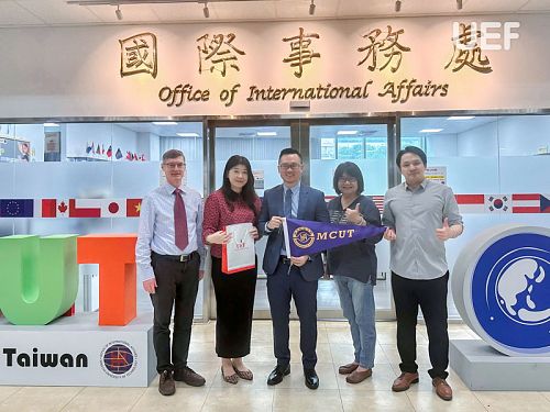 UEF leadership visits partner university in Taiwan, further expanding international collaboration