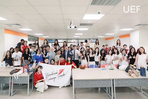 UEFers continue to welcome and exchange culture with Singaporean students