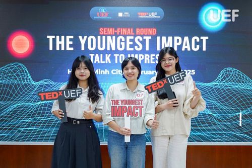Top 3 talented speakers revealed after the semi-finals of “The Youngest Impact” TEDx UEF 2025