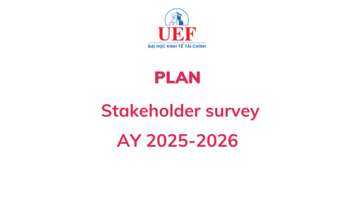 Survey plan for stakeholders, AY 2025-2026