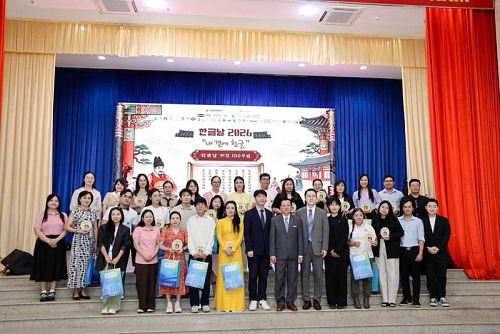 UEF students participate in Korean cultural exchange at Hangeul Festival 2026