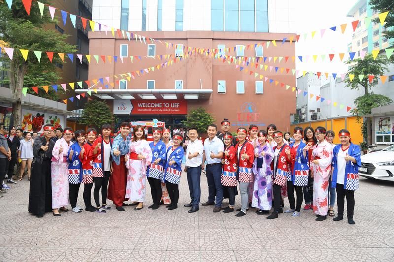 Hoạt động giao lưu văn hóa Nhật Bản thường xuyên được tổ chức tại UEF