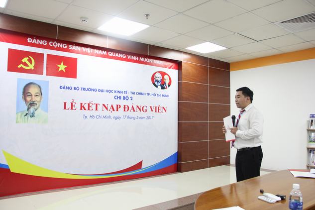 Đảng bộ UEF tổ chức lễ kết nạp Đảng viên mới