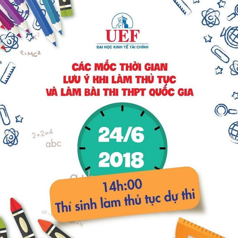 Lịch thi THPT quốc gia 2018