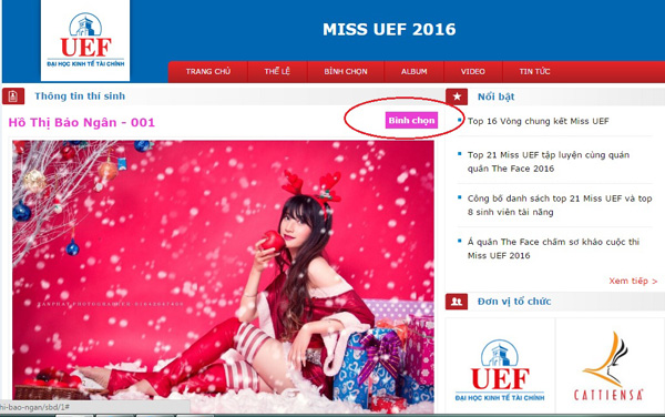 Sinh viên duyên dáng, tài năng UEF 2016