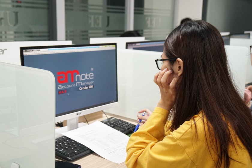 Lớp học và thi chứng chỉ phần mềm kế toán Amnote