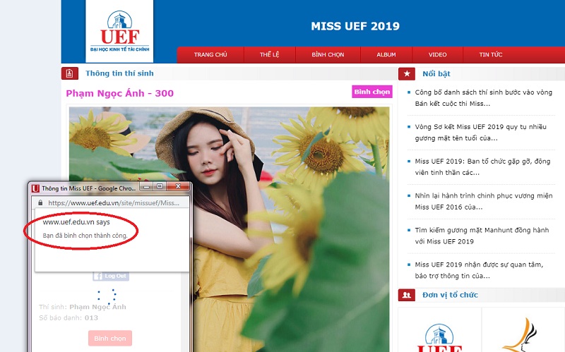 bình chọn trực tuyến miss uef 2019 5