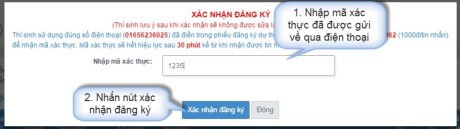 Điều chỉnh nguyện vọng trực tuyến